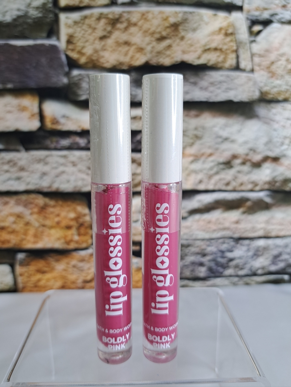 Bath & Body Works 'BOLDLY PINK'  Lip Gloss Duo - NEW/SEALED